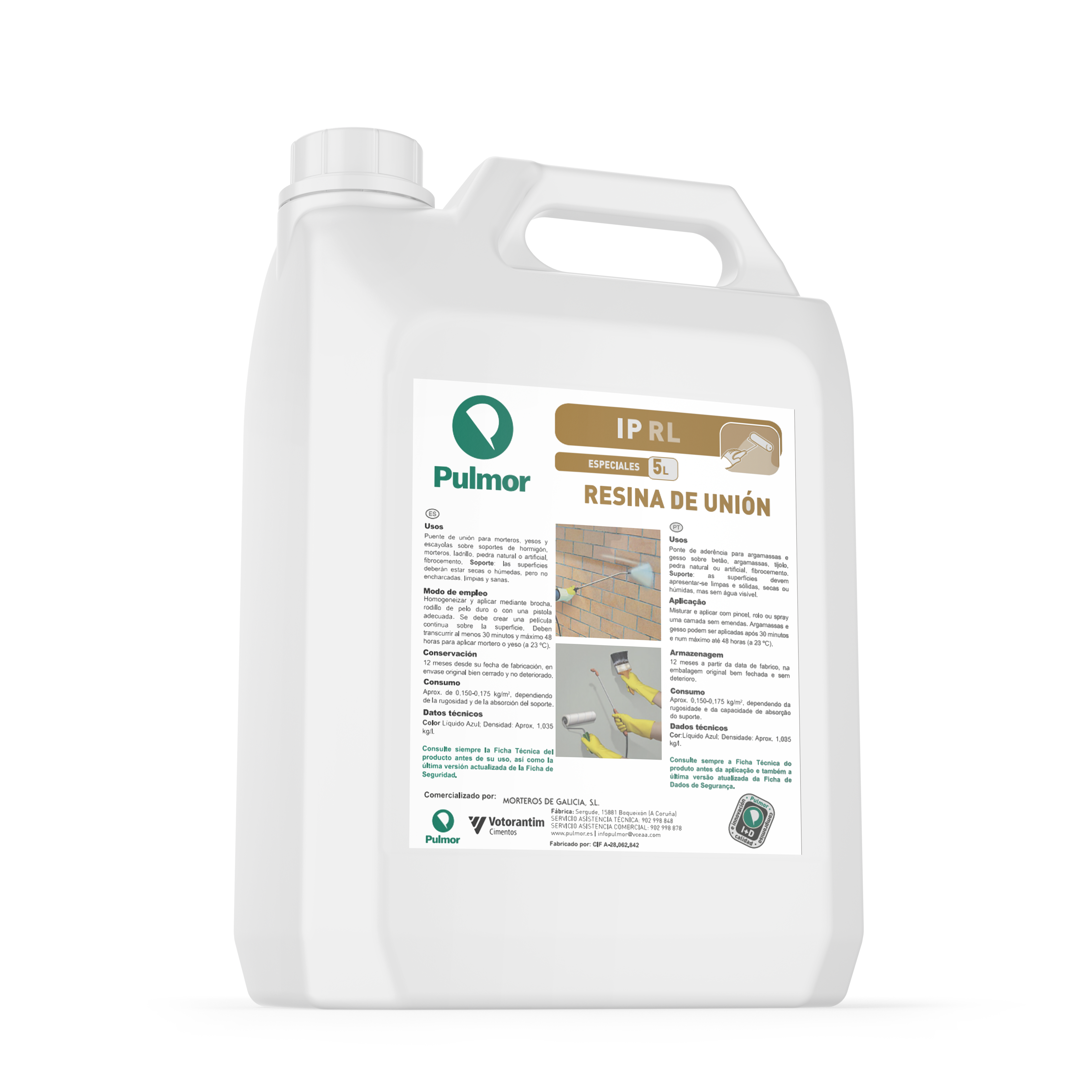 Pulmor IP RL - Resina de união para  argamassas e gessos